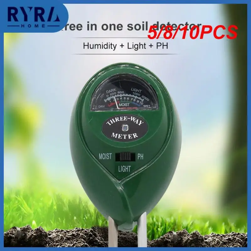 

5/8/10PCS Termometrs Digital 3 In 1 Thermoregulator Pflanzen Boden Testing Instrument Ph Test Thermometer With Remote Sensor