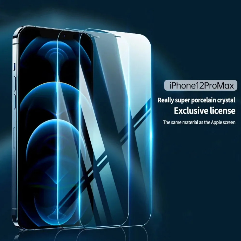 2 шт. 9H 2.5D Закаленное стекло для iPhone 14 15 Pro Max 13 12 Mini Защита экрана IPhone 11 7 8Plus XR XS