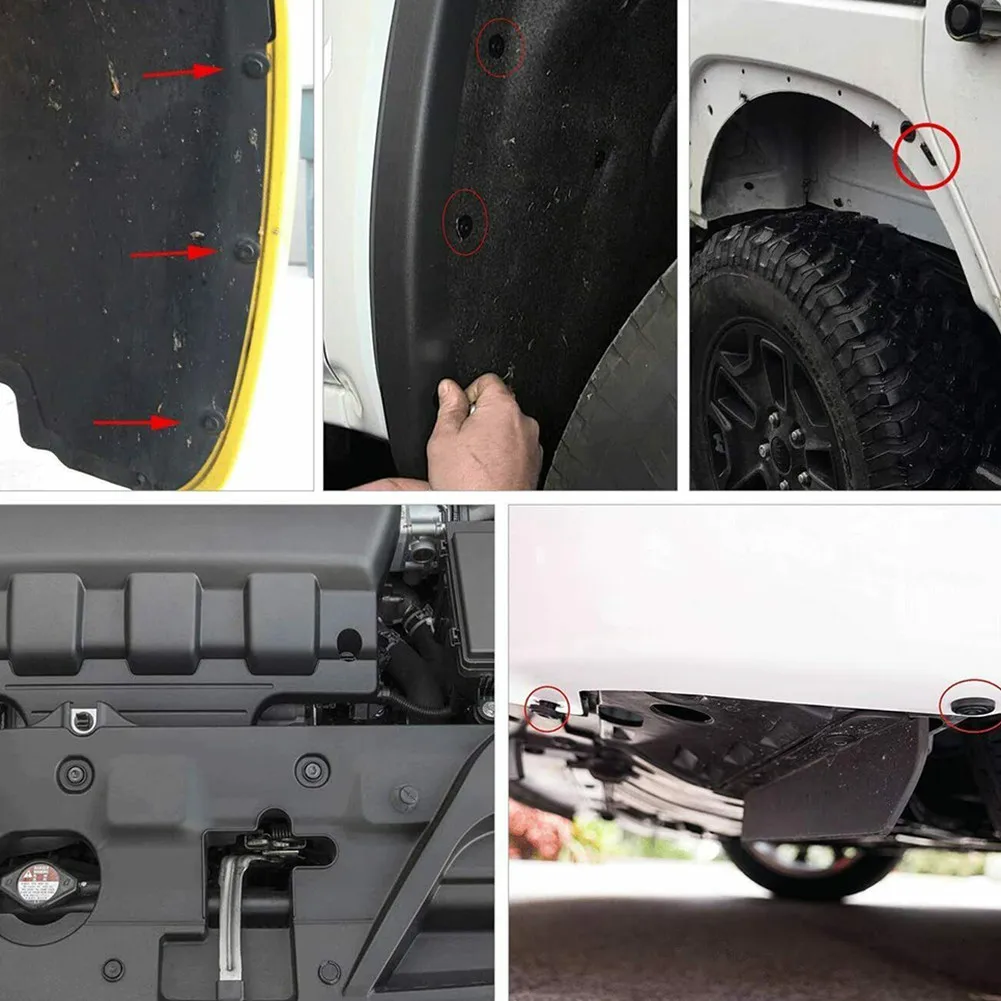 

Hardware Moulding Clip Plastic Fender Flare Replacement Rivets Rocker Set
