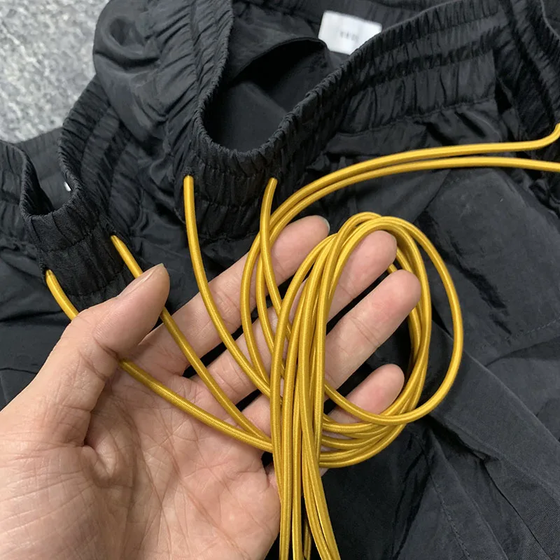 RHUDE Trousers Multi-pocket Overalls Drawstring Straight Loose Jeans Casual Button Rhude Pants Men's Pants