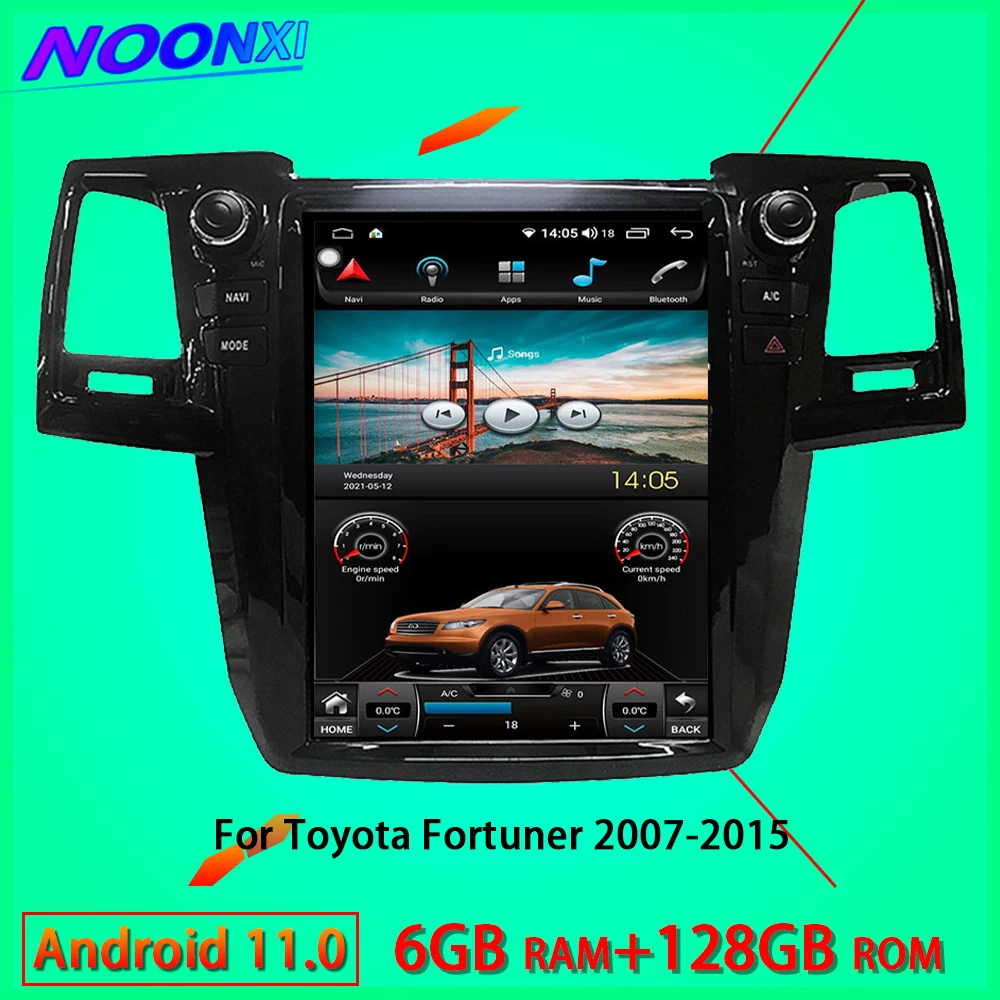 

Multifunction Car Bluetooth Radio Wireless Carplay 2Din Android 11 Video Players GPS DVD 8G+256GB For TOYOTA Fortuner 2007-2015