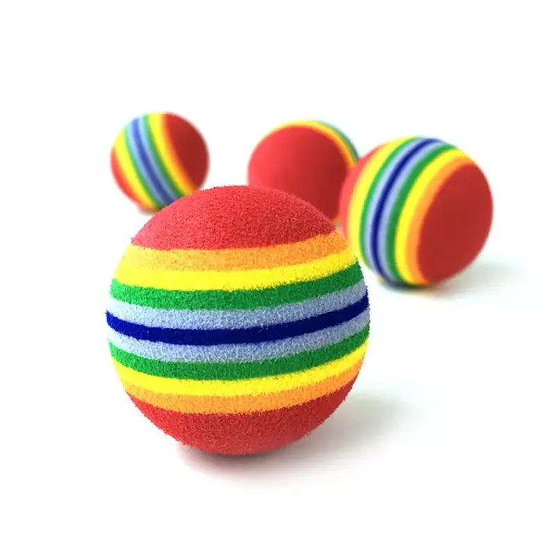 

Новинка, игрушка для домашних животных, искусственная игрушка для кошек, красочный мяч, интерактивные игрушки для жевания домашних животны...