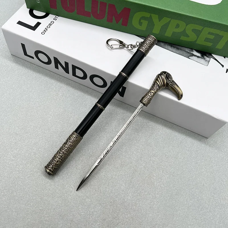 22 см AC Syndicate Game Реплика Adept Тростниковый меч Металлическое оружие Модель Frye 1:6