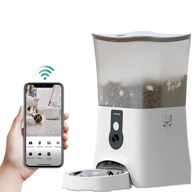 

Wholesale Luxury Timed Intelligent Dog Bowl Smart Automatic Pet Feeders Wifi Camera Cat Feeder