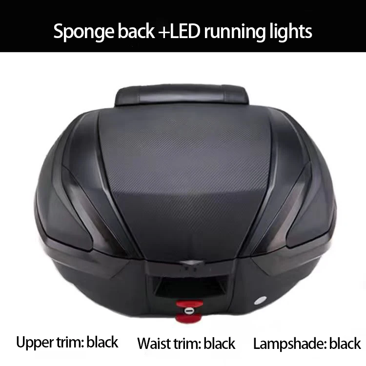 

47-литровый багажник для мотоцикла, очень большой багажник для обычного мотоцикла, локомотивный багажник большого объема