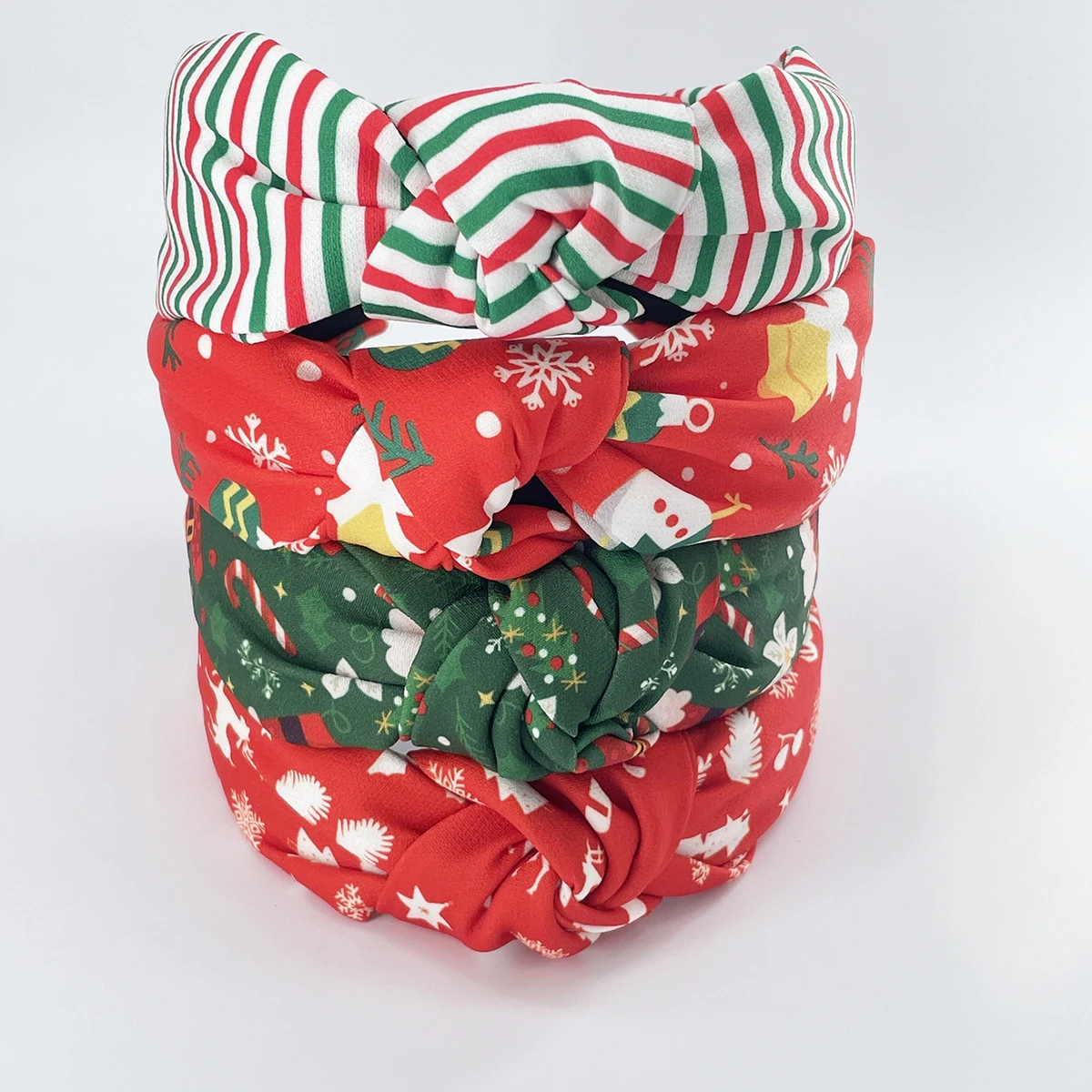 

Christmas Deer Snow Satin Knot Hairband Headband Adult Hair Accessories Hair Jewley