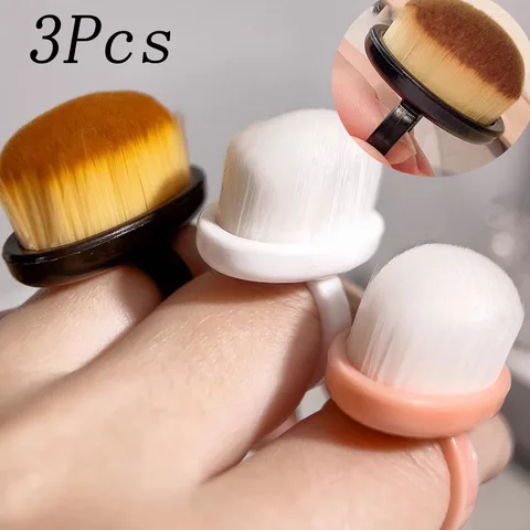 MAFANAILS Комплект 3 шт., кисти для дизайна ногтей, черные, белые, розовые