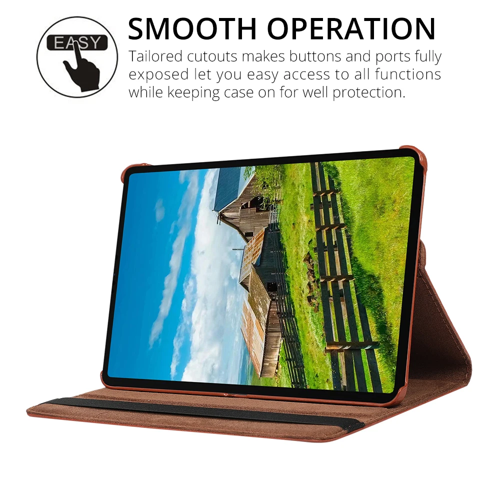 Фото Вращающийся на 360 градусов чехол для Xiaomi Mi Pad 5, 10,9 дюймов, Mipad 5 Pro, 11 дюймов, чехол-подставка из искусственной кожи для планшета XiaomiPad 2021 №4