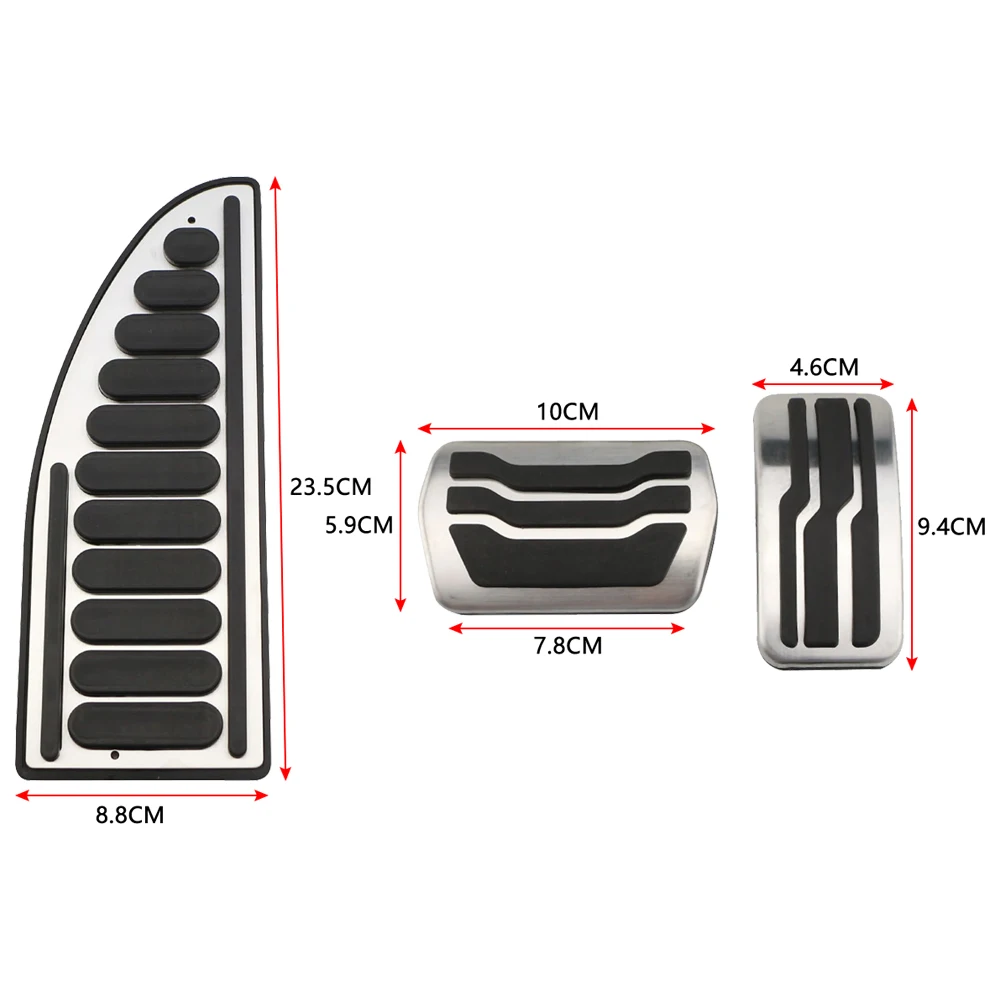 

Нержавеющая Сталь AT MT Автомобильная Педаль Газового Тормоза Для Ford Focus 2 3 4 MK2 MK3 MK4 RS ST 2005-2023 Kuga Escape 20...