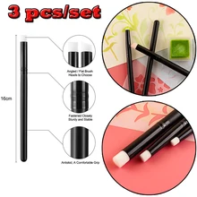 4mm /6mm /8mm Flat /Angled Detailed Blending Brushes Set Mini Painting Brushes Hand Tools for Intricate Stencils Cards Making