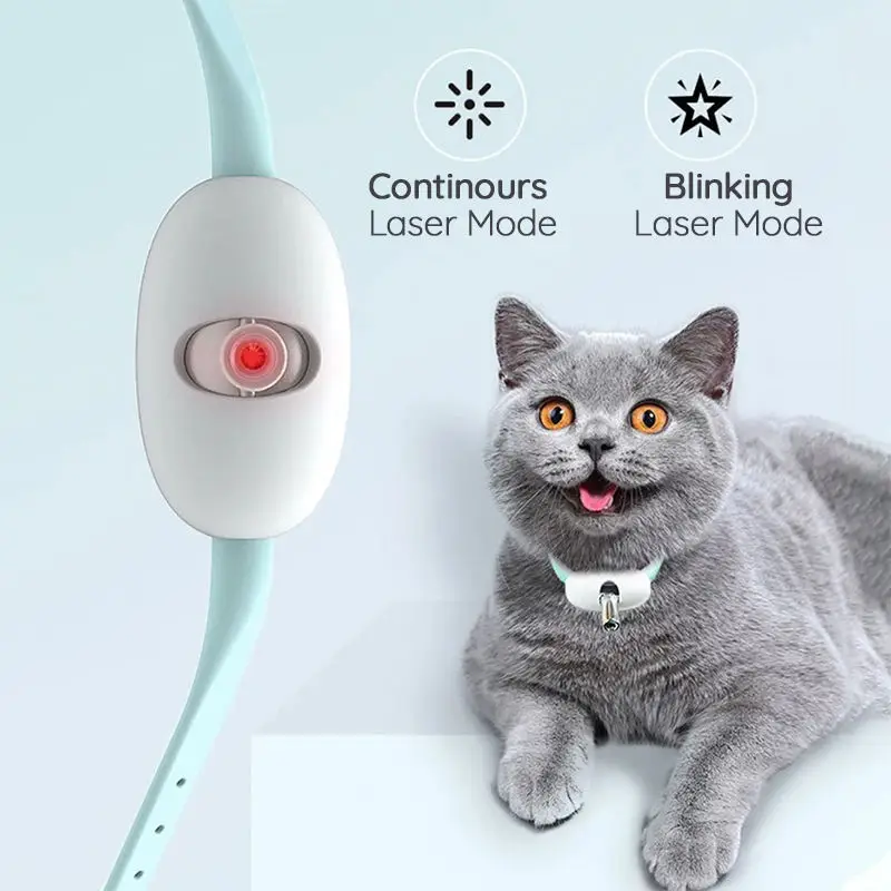 LMZOE-Smart Laser for Cats Электрический ошейник Регулируемые игрушки для кошек