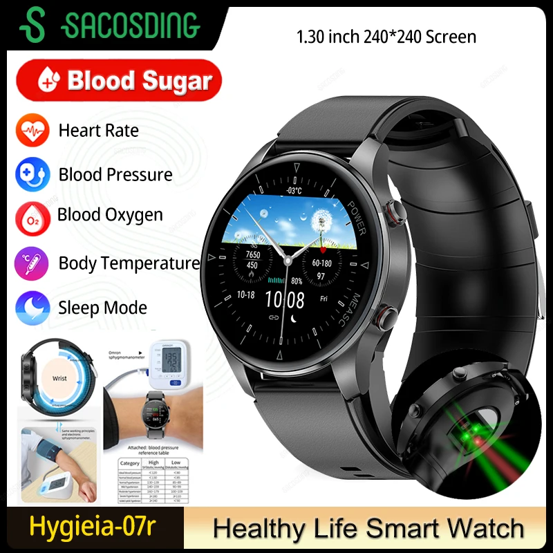 

Air Pump+Air Bag Health Smart Watch Men Oscillometric Method Blood Pressure Accurate Measure Blood Oxygen Blood Sugar Smartwatch