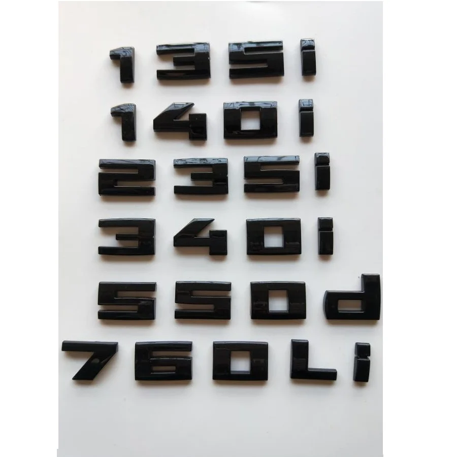 

Блестящие черные эмблемы для BMW M135i M140i M235i M240i M340i M335i M440i M550i M535i M550d M530d M750Li M760Li Fender V12 M