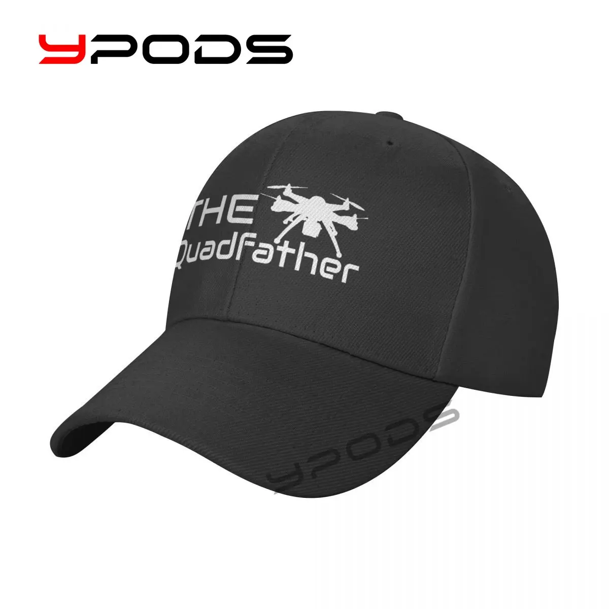

printing Baseball Cap The Quadfather Drone Adorable Sun Caps Fishing Hat for Men Women Unisex-Teens Snapback Flat Bill