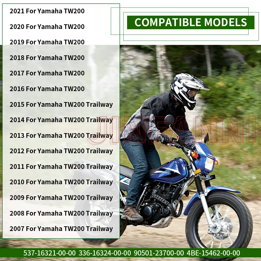 Фото Фрикционные пластины сцепления пружины комплект прокладок для Yamaha Trailway 200 TW200 1988-2021 #537-16321-00-00 336-16324-00-00 №5