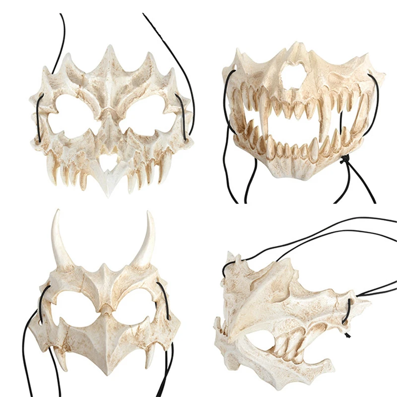 Костюм для косплея на Хэллоуин японская вторичная маска Бога дракона тигр якша