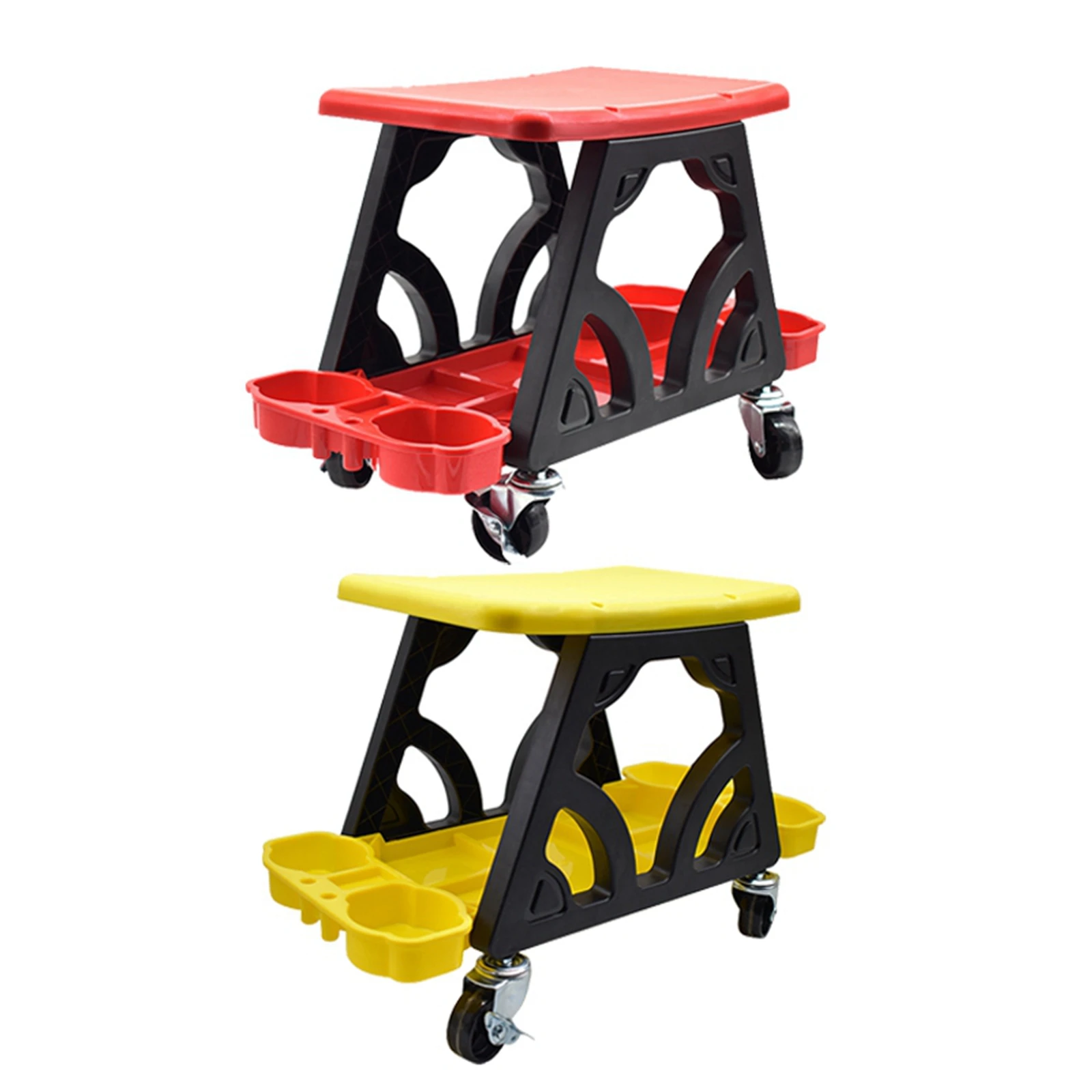 

Car Detailing Stool Chair Wheels Roller Creeper Seat for Home