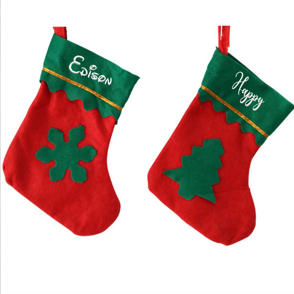 

10x18 см небольшой Рождественский детский мешок для конфет, мультяшный маленький Рождественский Подарочный пакет для носков, украшения для рождественской елки