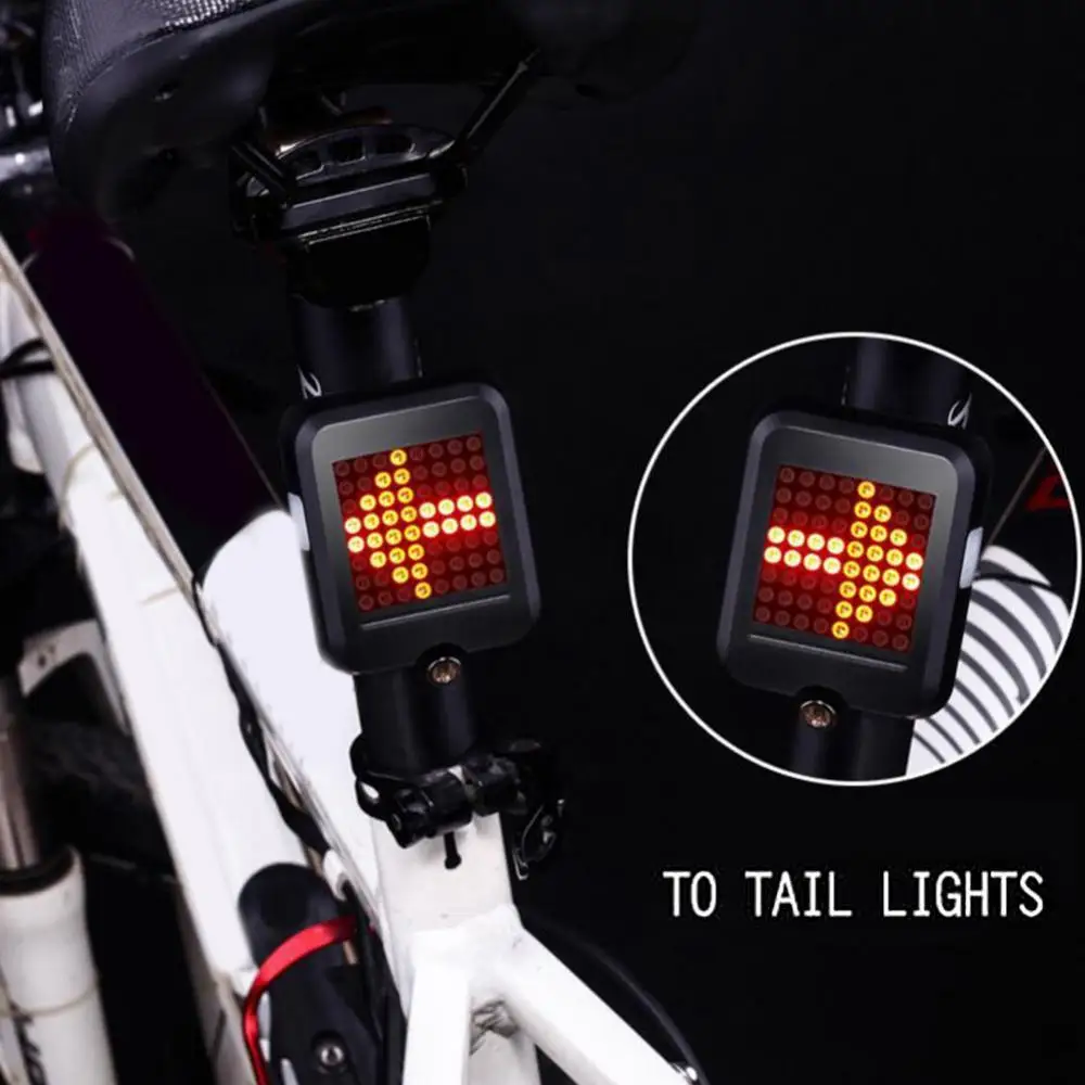 

Bike Lights Front USB Rechargeable Warning Turn Signals Lamp 64 LED Automatic Indicator Bicycle Rear Taillight Luz Bicicleta