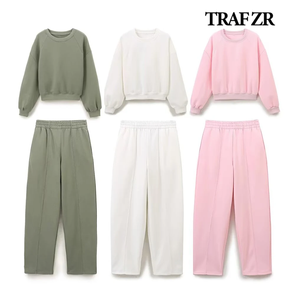 Комплект из двух предметов TRAF ZR Женский базовый элегантный костюм