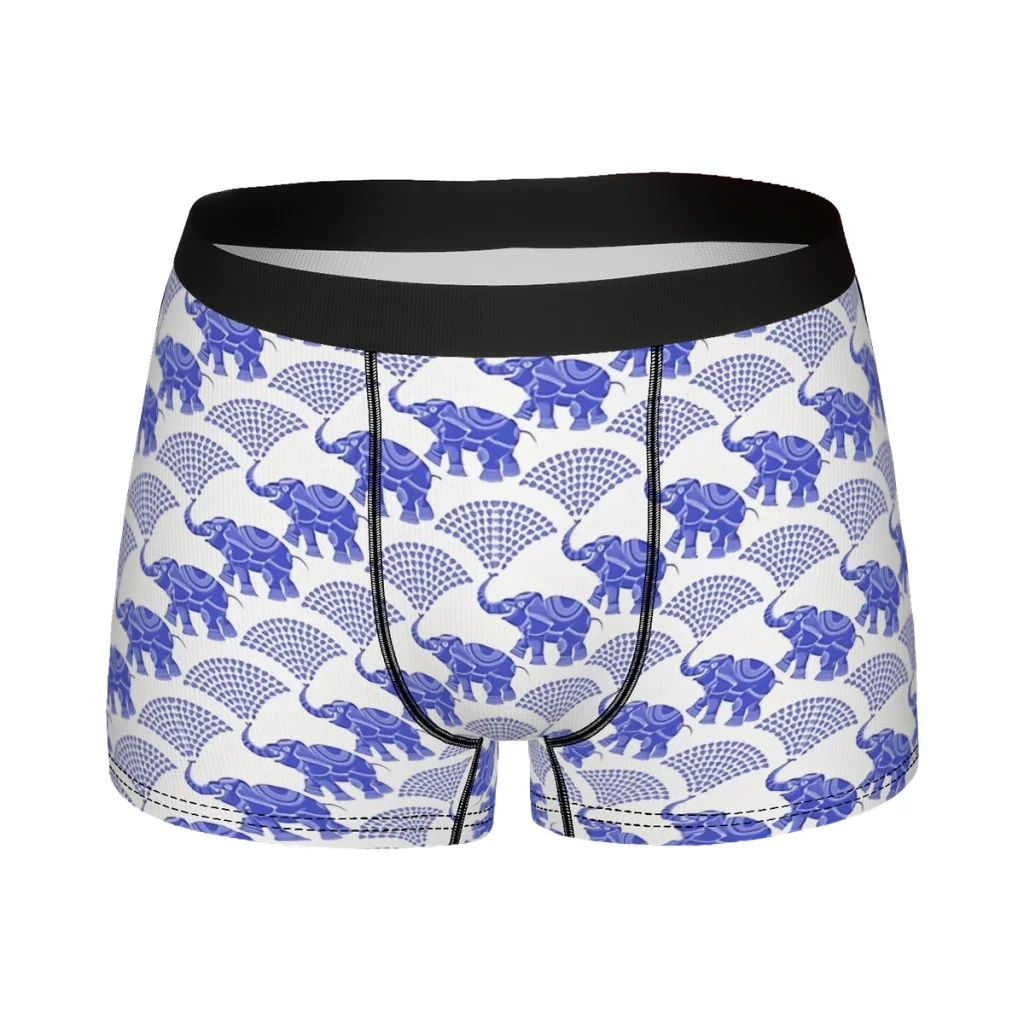 Абстрактные красивые азиатские брифы синие индийские художественные трусы