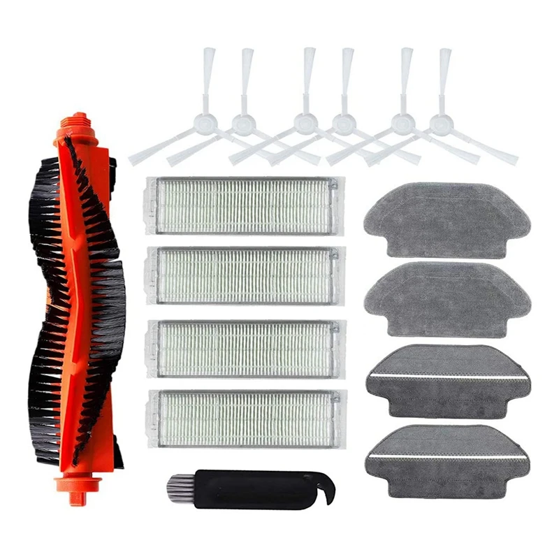 

Сменные детали: основная и боковая щетки, Hepa-фильтр, совместимый с пылесосом Xiaomi STYTJ02YM