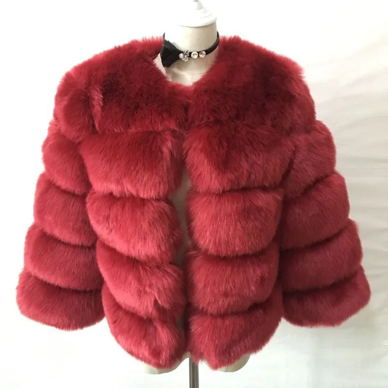 Winter Faux Fur Coat Women's Short Long Sleeve Large Size Jacket Fashion Jaqueta Feminina Inverno Casacos De Inverno Feminino