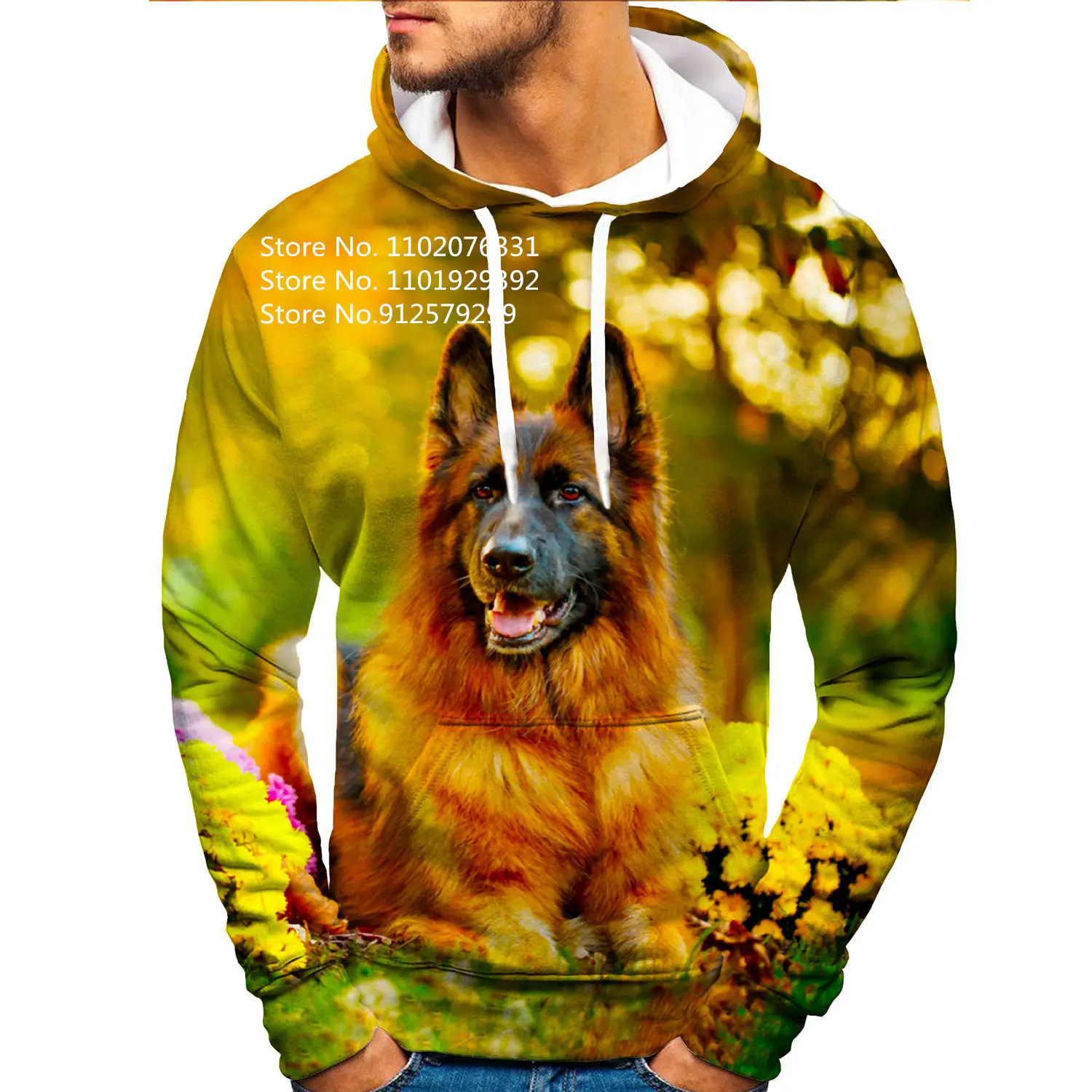 Men/Women Fashion Animal Dog Hoodie Hoodies Vintage Sweatshirt Hooded Pullover Sport Shirts