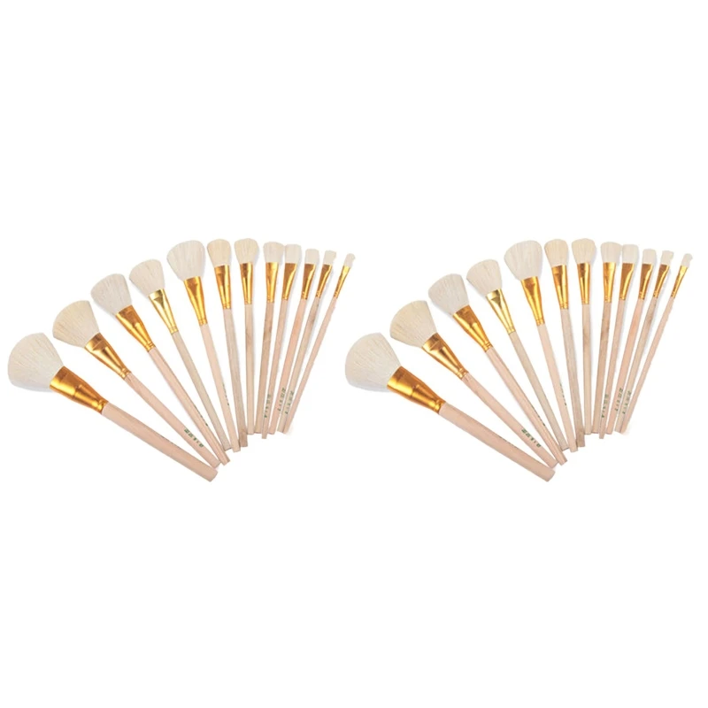 

Sheep Hair Paint Brush for Watercolor Painting Cleaning Pottery Painting Tool