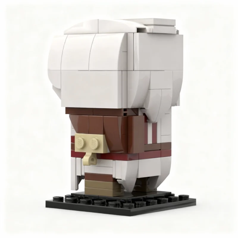 Набор из 131 детали: Конструктор MOC Assassin's Creed Ezio Brickheadz, модель для сборки, игрушки, строительные блоки, рождественские подарки, креативные подарки на день рождения, DIY для детей (art.: 3920dc912a2e2) - 3920dc912a2e2