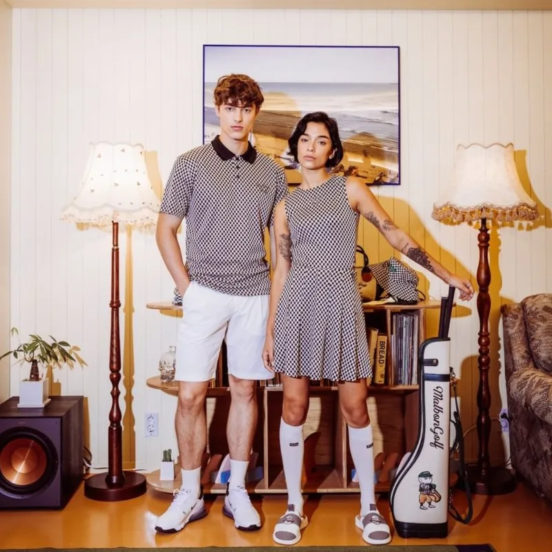 Mens Golf Shirt Lattice Moisture Wicking Quick-Dry Short Sleeve Casual Polo Shirts for Men