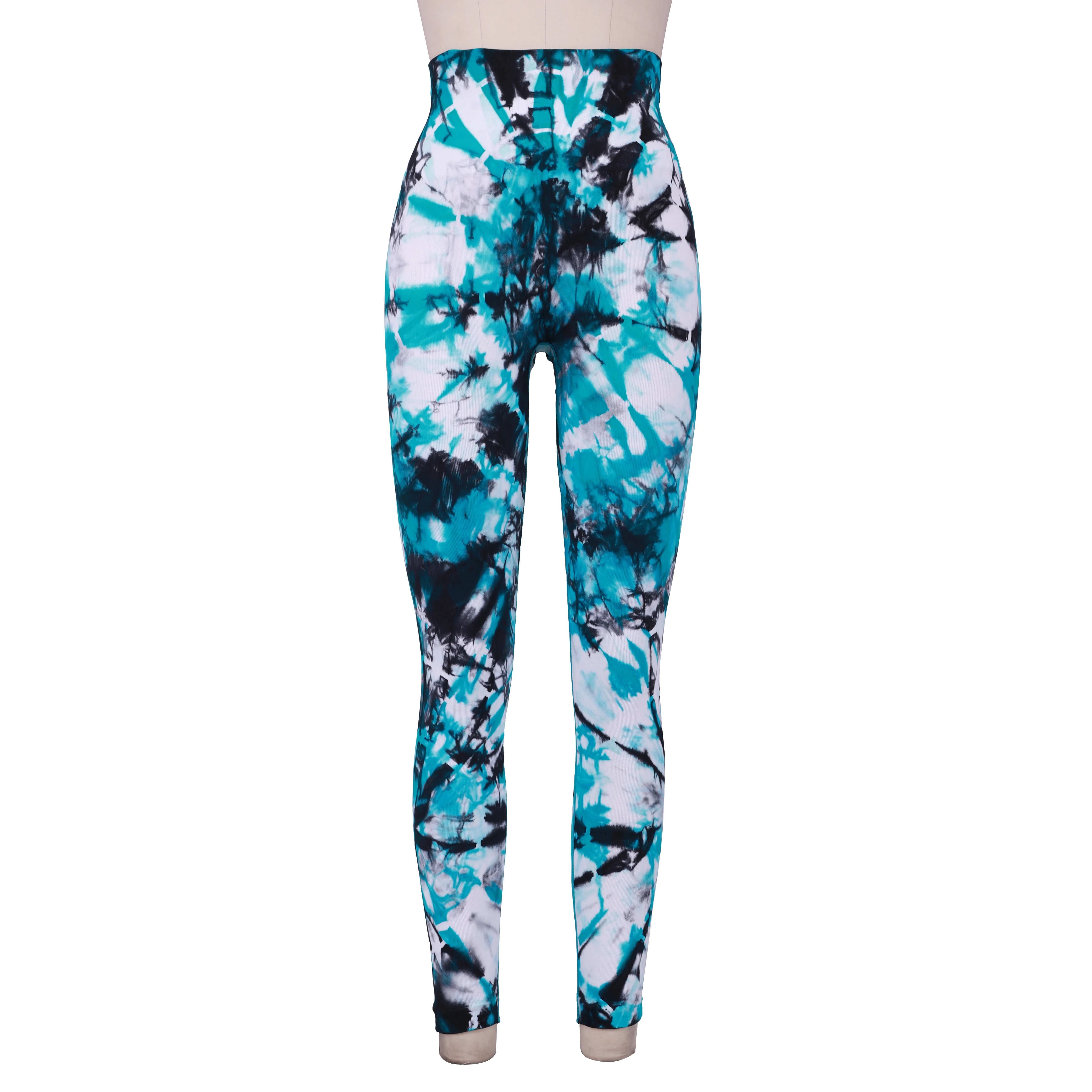 

Summer Women's Cool, Breathable And Elastic Cobweb Tie-dye Sports And Leisure Yoga Trousers
