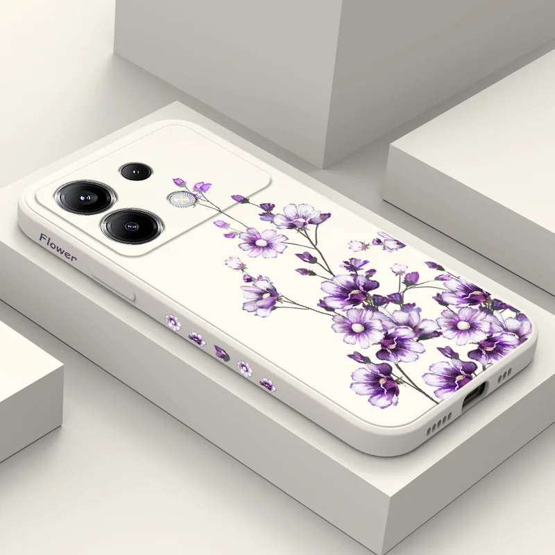Pericallis Hybrida Phone Case For Xiaomi Poco X6 F6 M6 M5 M5S F5 X5 F4 X4 M4 F3 M3 X3 Pro 4G 5G GT Silicone Cover