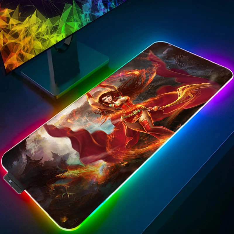 

Коврик для мыши, игровые аксессуары RGB, большой компьютерный коврик для мыши DotA 2 900x40 0, игровой резиновый коврик с подсветкой, игровой коврик ...