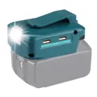 Для Makita светодиодный светильник ADP05 14,4 V18V Лев Батарея Dual USB конвертер Порты и разъёмы Точечный светильник для съемки вне помещения с системой светильник для аккумуляторы Makita