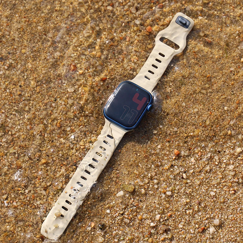 Soft Silicone Strap For Apple Watch Band Ultra 49mm 44mm 45mm 42mm 41mm 42mm 38mm sport Watchband iwatch Serise 8 7 6 5 4 3 2 SE