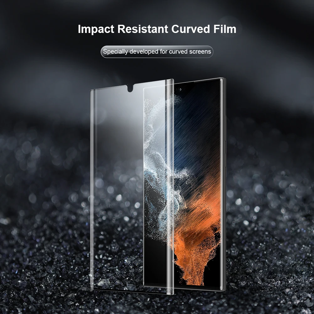 2PCS Full Glue Screen Protector For Samsung Galaxy S22 Ultra Full Cover Soft Film For Samsung S22/S22Plus With tools
