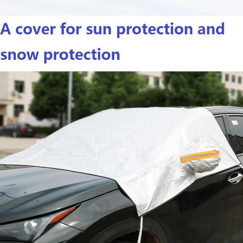 

Universal Car Cover Outdoor Sun Protection Snow Shield for Front Windshield Auto Cover Frost Dust Waterproof Exterior Protector