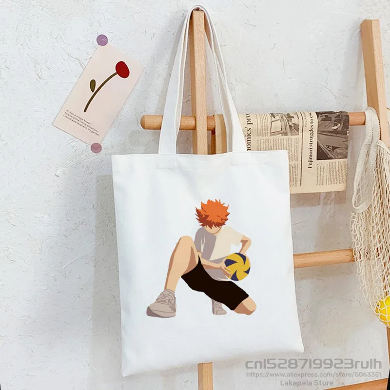 

Haikyuu Oya Oya Oya Manga Shopping Bag Shopper Shoyo Kuroo Bokuto Volleyball Anime Eco Canvas Shopper Bolsas De Tela Bag Shoping