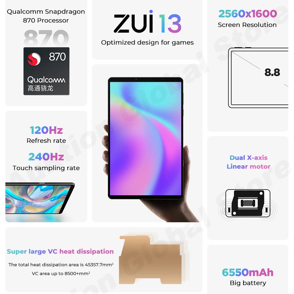Оригинальные игровые планшеты Lenovo Tab LEGION Y700 официальная версия 2022 процессор