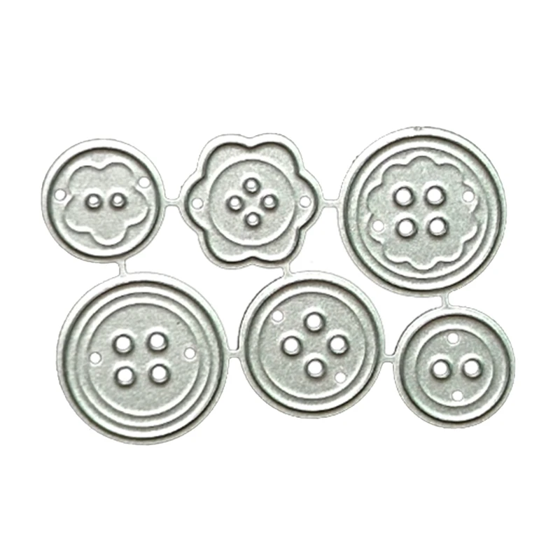 

Silver ButtonCutting Dies Greeting Invitation Message Card Photo Album Making for Festival Birthday Celebration Cards