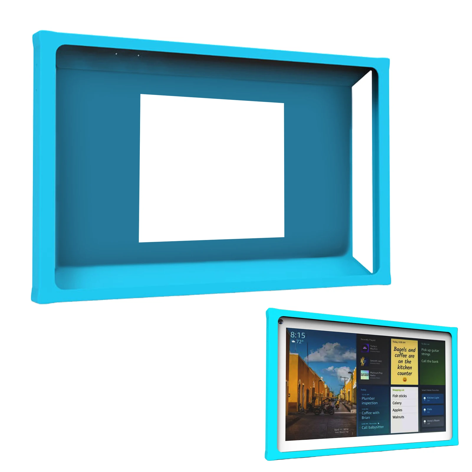 

Силиконовый чехол для динамика ForEcho Show 15, защитный чехол, ударопрочный Пылезащитный Водонепроницаемый защитный чехол для смарт-динамика