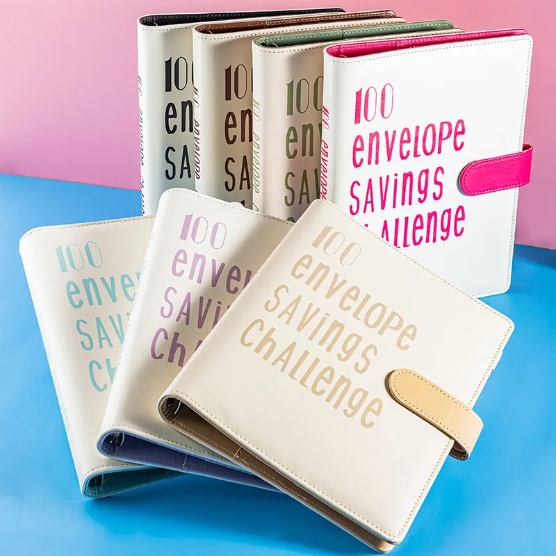 

2024 New 100 Envelope Savings Challenge Color Matching A5 Binder Budget Binder With Cash Envelope Money Organizer System