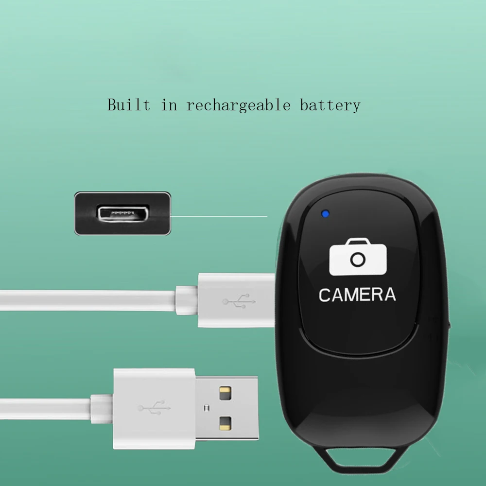 

Selfie Wireless Remote Control Button Bluetooth-compatible Controller Self-Timer Camera Stick Shutter Release Monopod