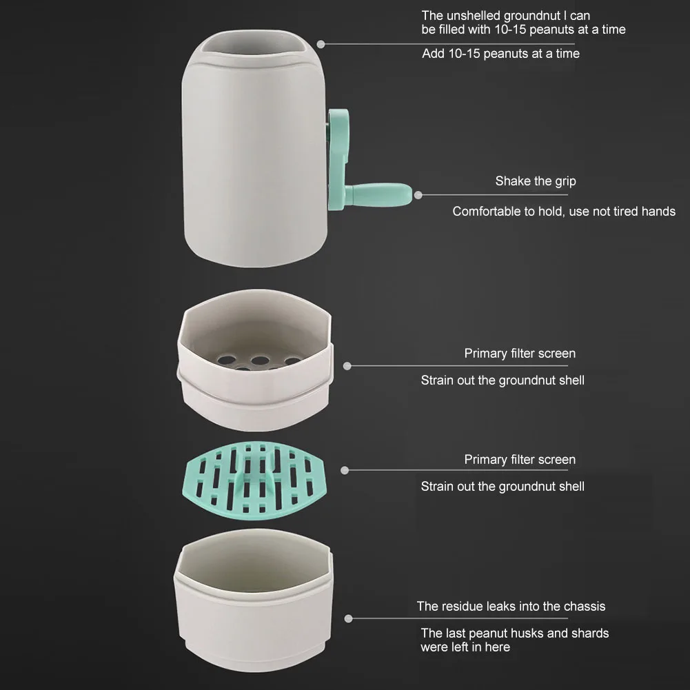 Открывалка для грецких орехов бытовая открывалка кухонь фисташки пищевой АБС-ПП