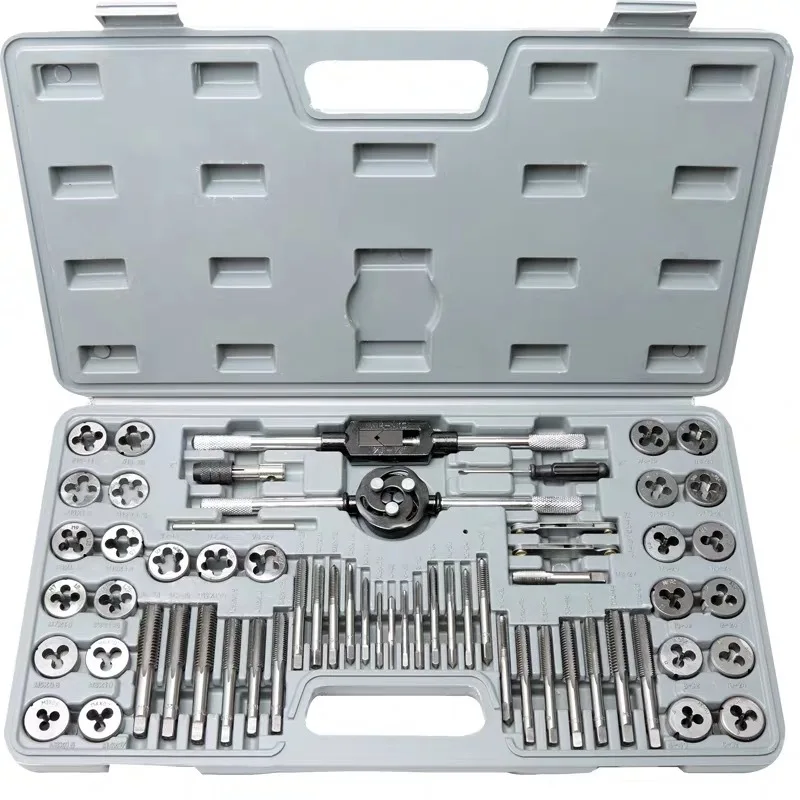 

60pcs/lot Tap and Die Sets Metric Die for Metal Working Aggregate Screw Tap Thread Complete Set of Tap Dies Hand Tools