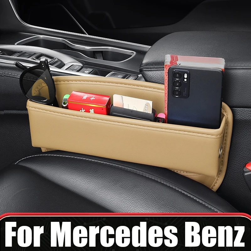 

For Mercedes Benz C E S Class W210 W211 W212 W213 W203 W204 W205 GLC X253 GLK SLK R172 Car Seat Crevice Storage Box Organizer