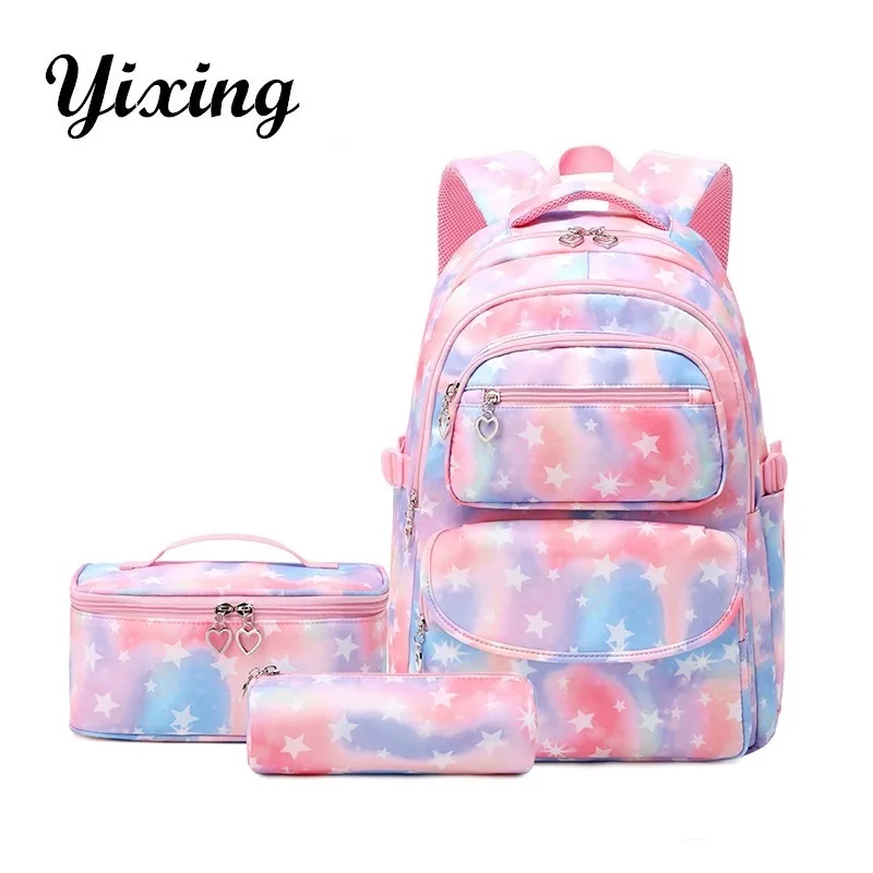 

Children School Bags for Girls Teenagers Back to School Kids Students Backpack with Lunch Box Book Bags Waterproof Schoolbag set