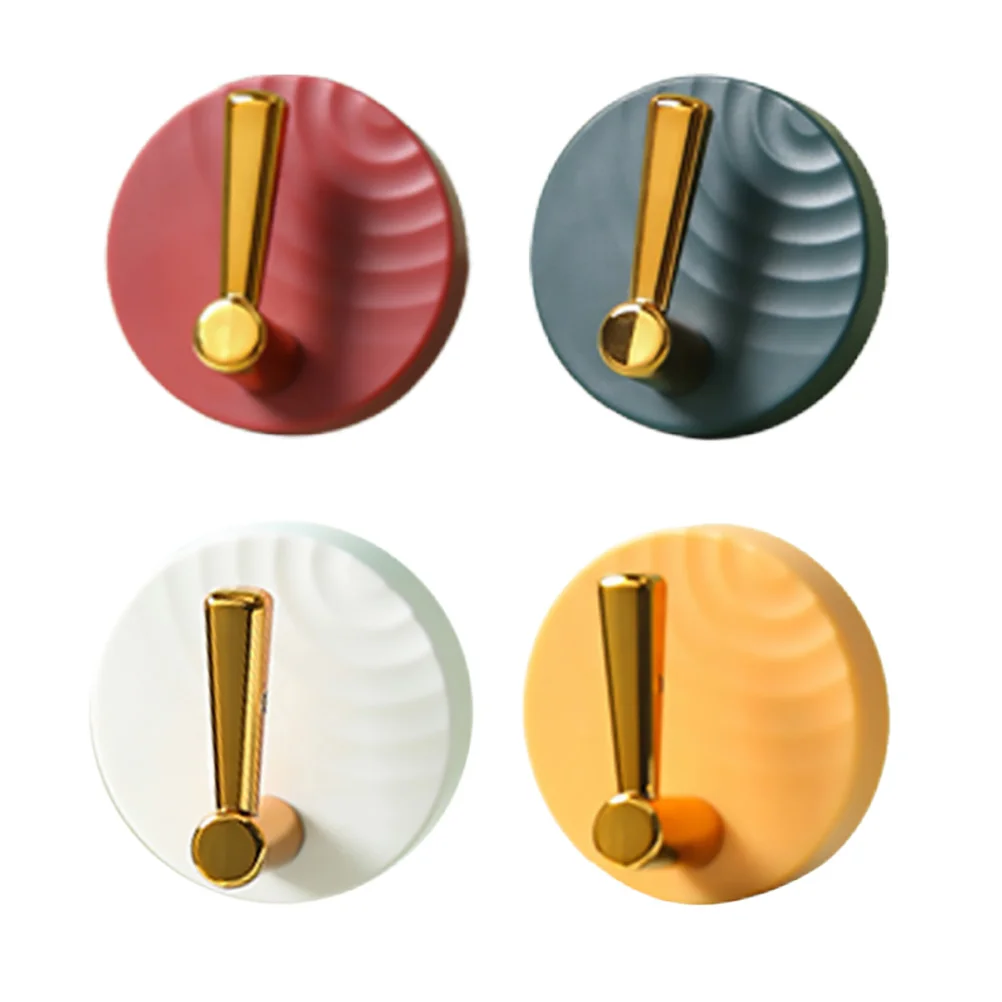 

4pcs Multi-functional Coat Holders Bathroom Towel Hanging Hooks (Random Color)