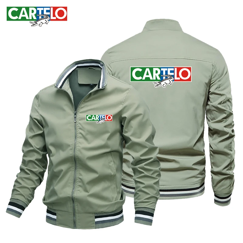 CARTELO brand fashion men's jacket casual jacket outdoor sports jacket spring and autumn military bomber jacket men's plus size